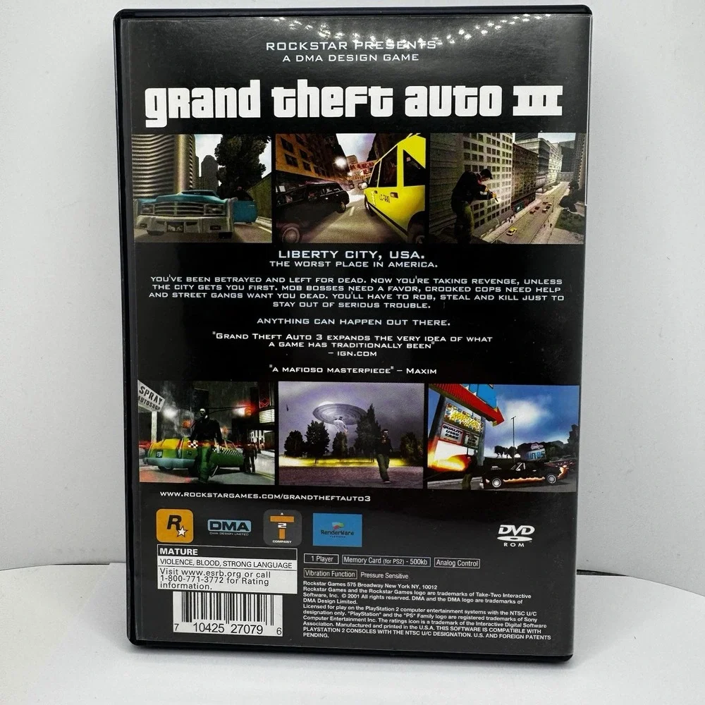 Grand Theft Auto III GTA 3 PS2‎ PlayStation 2